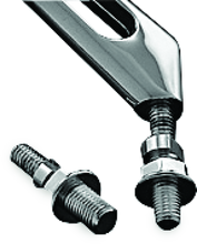 Load image into Gallery viewer, KUR1411-Kuryakyn Mirror Adapter Metric Chrome-Rear View Mirrors-Kuryakyn