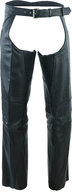 RIV094443-River Road Longhaul Leather Chaps Black - 3XL-Pants-River Road