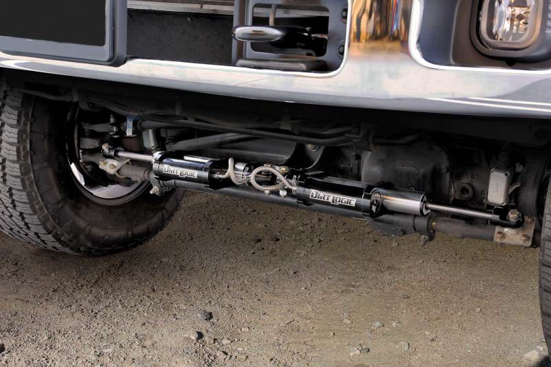 FABFTS221162-Fabtech 05-21 Ford F250/350 4WD Dual Steering Stabilizer System (Opposing Style) w/DL 2.25 Res Shock-Steering Stabilizer-Fabtech