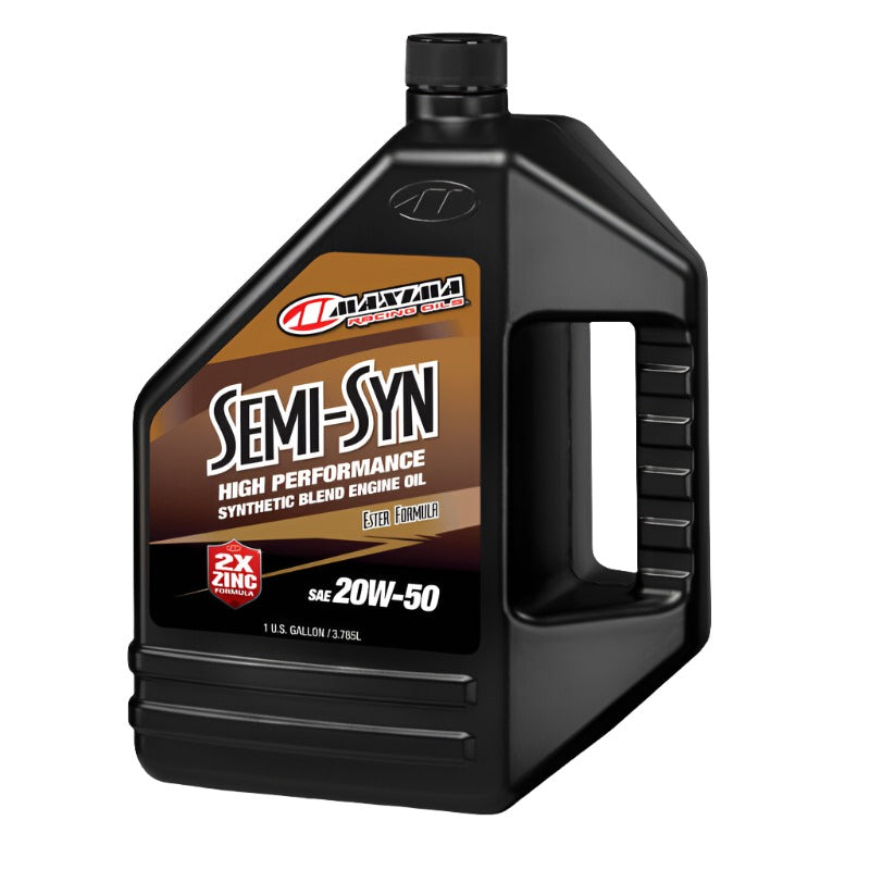MXA39-359128B-Maxima Performance Auto Semi-Syn 20W-50 Synthetic Blend Engine Oil - 128oz-Motor Oils-Maxima