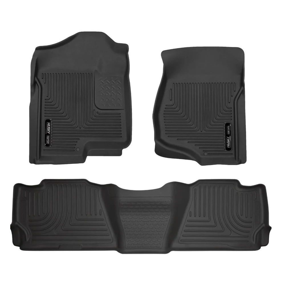 Husky Liners 07-13 GM Escalade/Suburban/Yukon WeatherBeater Black Front & 2nd Seat Floor Liners - Husky Liners HSL98251
