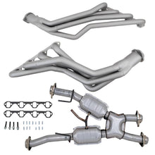 Load image into Gallery viewer, BBK15312-BBK 79-93 Ford Mustang 5.0L 1-5/8 Long Tube Headers w/High Flow Catted X-Pipe (Ti Ceramic)-Headers &amp; Manifolds-BBK