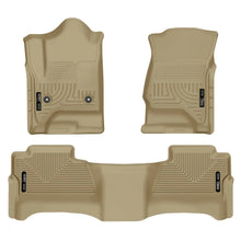 Load image into Gallery viewer, Husky Liners 14 Chevrolet Silverado/GMC Sierra WeatherBeater Tan Front &amp; 2nd Seat Floor Liners - Husky Liners HSL98233