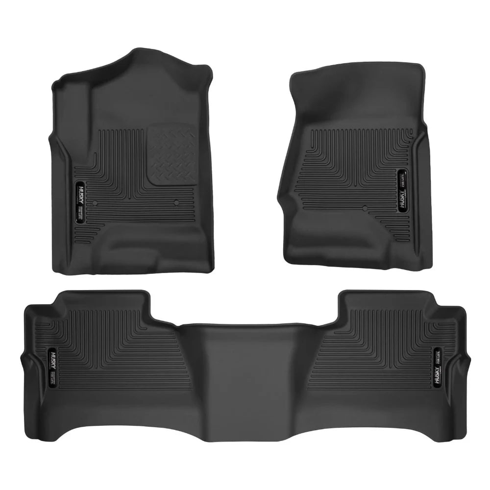 Husky Liners 14 Chevrolet Silverado/GMC Sierra WeatherBeater Black Front & 2nd Seat Floor Liners - Husky Liners HSL98231