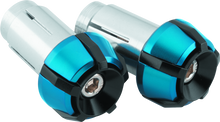 Load image into Gallery viewer, BKM152153-BikeMaster Anti-Vibration Bar Ends - Black/Blue-Handlebars-Bike Master