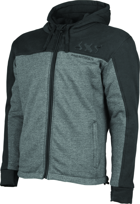 SAS880399-Speed and Strength Hammer Down Armored Hoody Black/Grey - 2XL-Sweatshirts-Speed and Strength