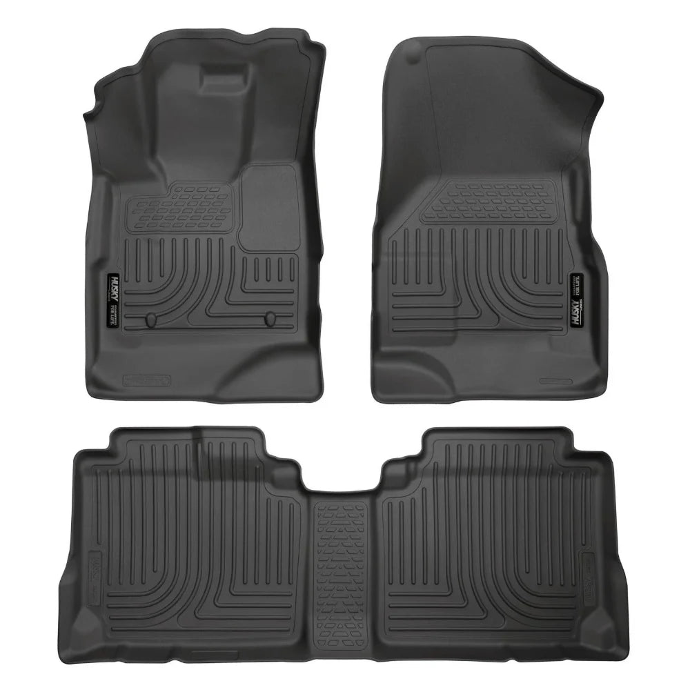Husky Liners 10-12 Chevy Equinox/GMC Terrain WeatherBeater Combo Black Floor Liners - Husky Liners HSL98131