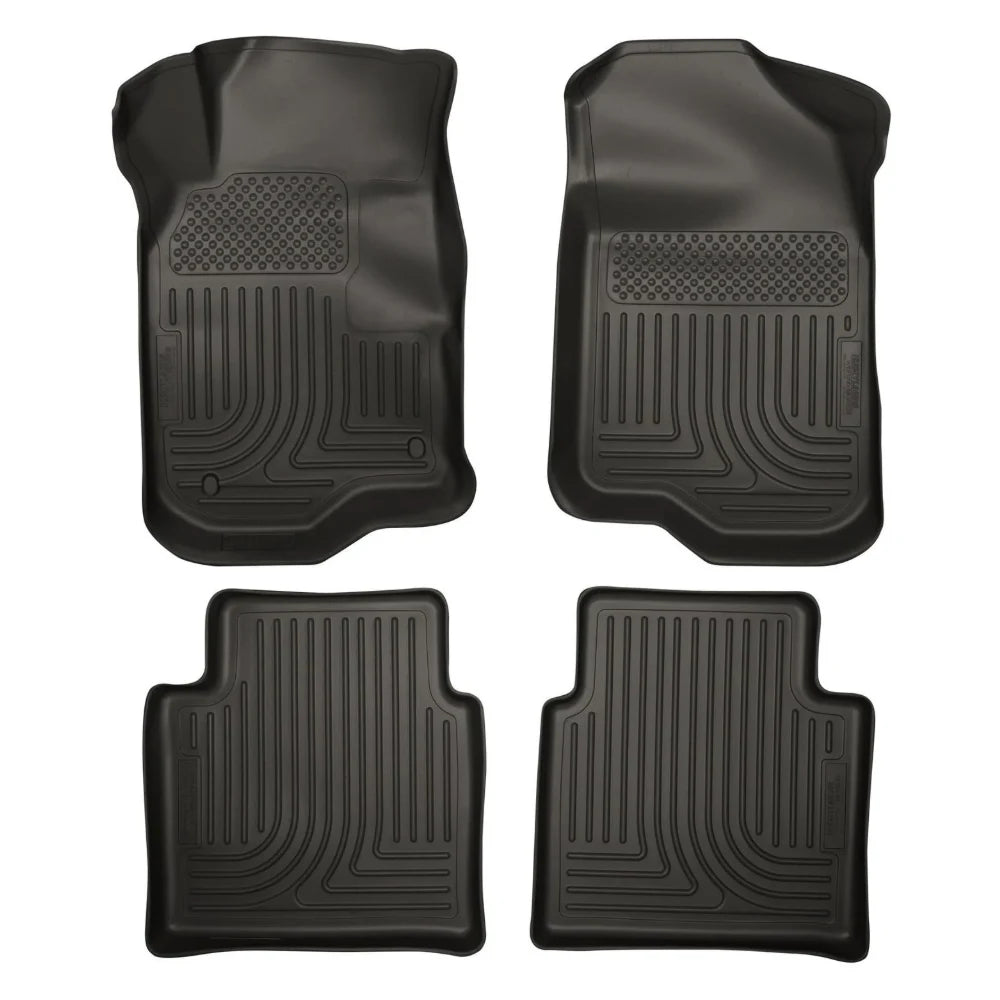 Husky Liners 08-12 Chevy Malibu/07-09 Saturn Aura WeatherBeater Combo Black Floor Liners - Husky Liners HSL98111