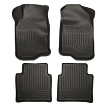 Load image into Gallery viewer, Husky Liners 08-12 Chevy Malibu/07-09 Saturn Aura WeatherBeater Combo Black Floor Liners - Husky Liners HSL98111