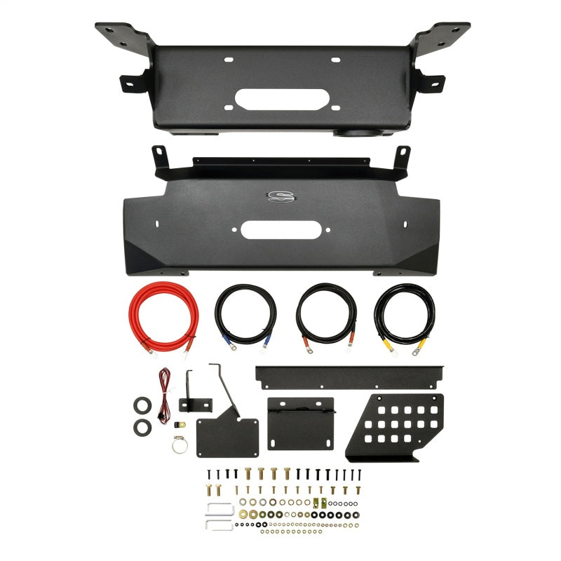 SUW2404185-Superwinch 21-24 Ford Bronco Hidden Winch Mount - Black-Grille Guards-Superwinch