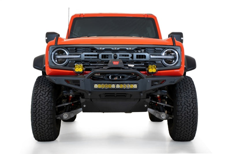 ADDF260181060103-Addictive Desert Designs 22-23 Ford Bronco Raptor Rock Fighter Front Bumper-Bumpers - Steel-Addictive Desert Designs