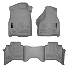 Load image into Gallery viewer, Husky Liners 03-08 Dodge Ram 1500/2500/3500 Quad Cab WeatherBeater Combo Gray Floor Liners - Husky Liners HSL98032