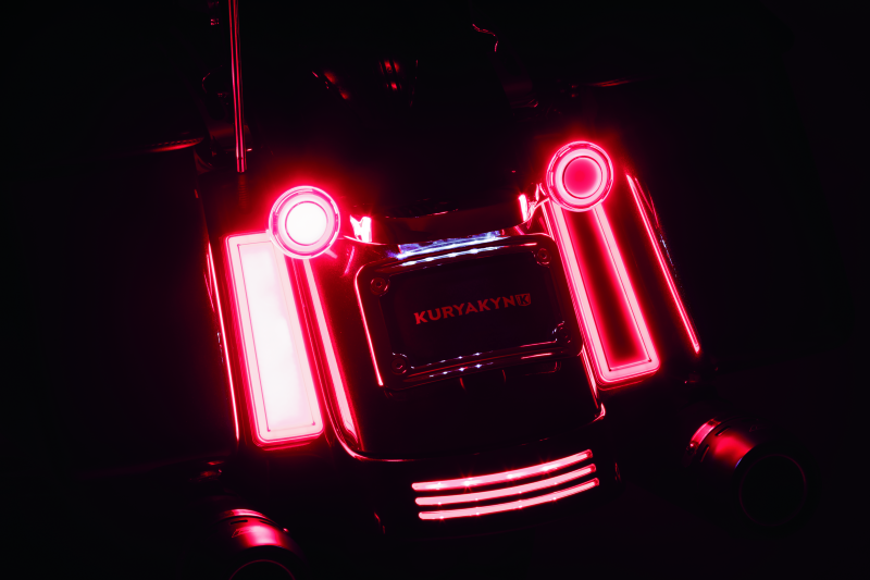 KUR2952-Kuryakyn Tracer Filler Panel Lights Red Lens-Tail Lights-Kuryakyn