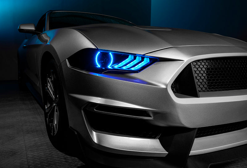 ORL1446-332-Oracle 18-21 Ford Mustang Dynamic DRL w/ Halo Kit & Sequential Turn Signal - ColorSHIFT SEE WARRANTY-Headlights-ORACLE Lighting