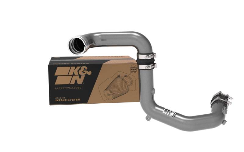 KNN77-1020KC-K&N 2023 Ford Bronco Raptor 3.0L V6 Aluminum Charge Pipe Kit - Gunmetal Gray-Turbo Inlets-K&N Engineering