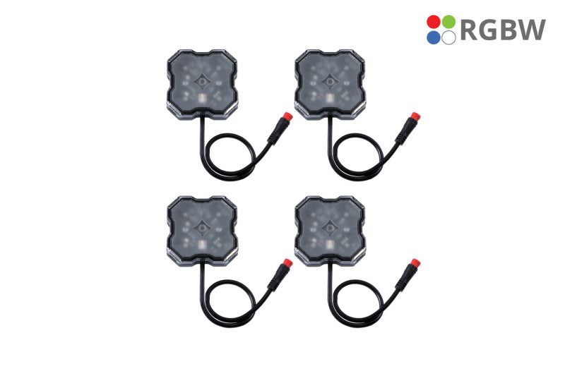 DIODD7741C-Diode Dynamics RGBW Rock Light Installer Magnet Mount Kit w/Controller (4-pack)-Light Accessories and Wiring-Diode Dynamics