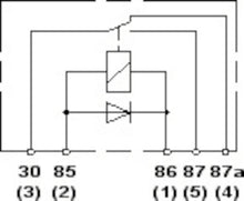 Load image into Gallery viewer, Hella Relay 12V 20/40A Spdt Dio-Light Accessories and Wiring-Hella