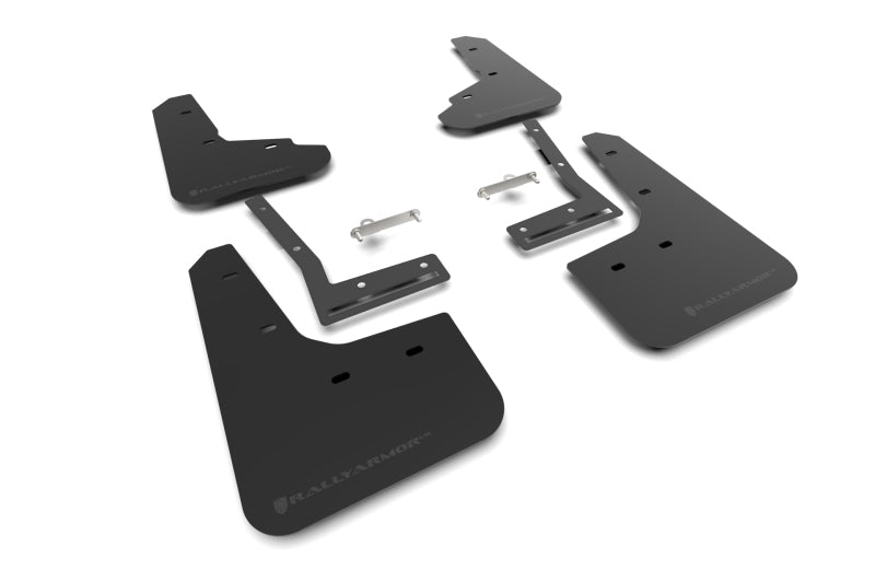 Rally Armor MF156-UR-BLK-MBK Black UR Mud Flap Kit with Metallic Black Logo - 2026 Subaru Trailseeker - image 3