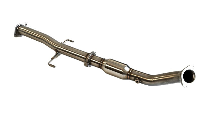 INVHS22TGCFPCEA3L-Invidia 2022+ Toyota GR Corolla Front Pipe w/ High Flow Cat-Connecting Pipes-Invidia