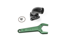 Load image into Gallery viewer, RAD20-1047-Radium Engineering FCST-X 3-Bolt Remote Mount Fill Neck - 24AN Elbow - 1.5in Barb-Filler Necks-Radium Engineering