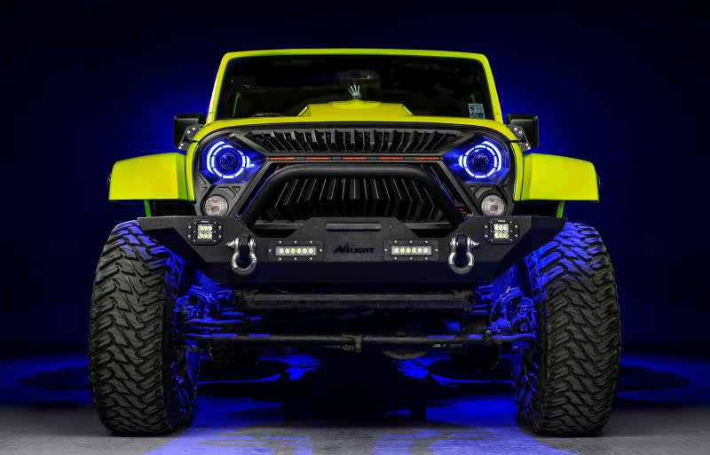 ORACLE Lighting 07-18 Jeep Wrangler JK Oculus 7in. ColorSHIFT Bi-LED Projector Headlights-Light Bars & Cubes-ORACLE Lighting