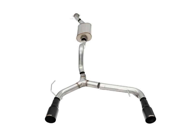 COR21204BPC-Corsa 21-24 Ford Bronco 2.3L 2-Door 2.75in Cat-Back Dual Rear Exhaust w/ 4in Straight-Cut Black Tips-Catback-CORSA Performance