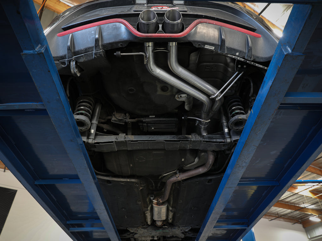 aFe aFe Takeda 13-17 Hyundai Veloster L4-1.6L 2-1/2in 304 SS Axle-Back Exhaust w/ Blue Flame Tips