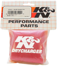 Load image into Gallery viewer, K&amp;N 22-2030PR Red Drycharger Round Tapered Air Filter Wrap - 5.25 x 3 x 6 Inches - image 5