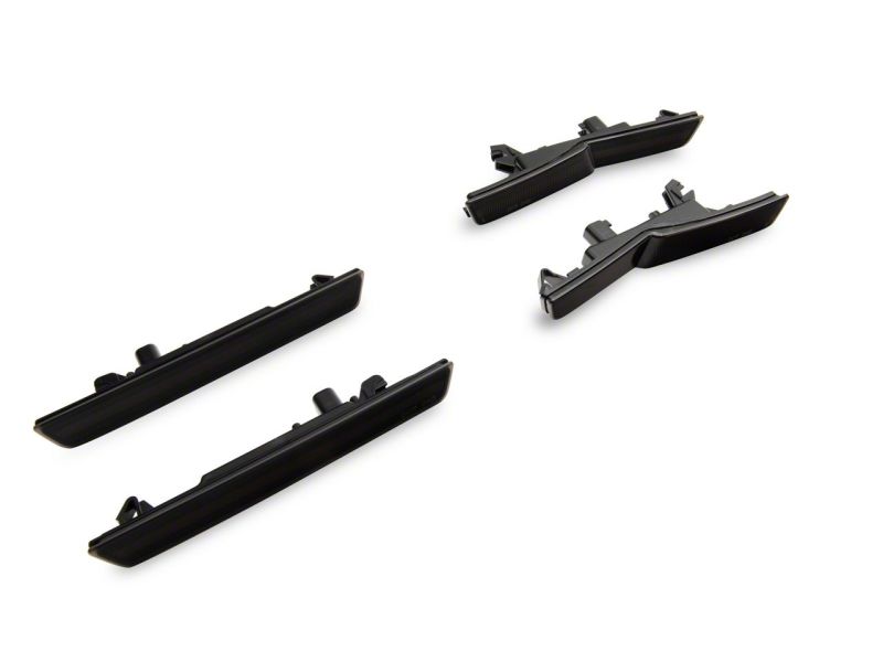 RAXCH15223-Raxiom 18-23 Dodge Challenger Widebody Axial Series LED Side Marker Lights Front and Rear- Smoked-Sidemarkers & Indicators-Raxiom