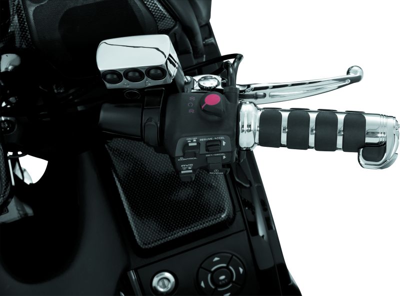 KUR6183-Kuryakyn ISO Grips For GL1800 With Heated Grips Chrome-Grips-Kuryakyn