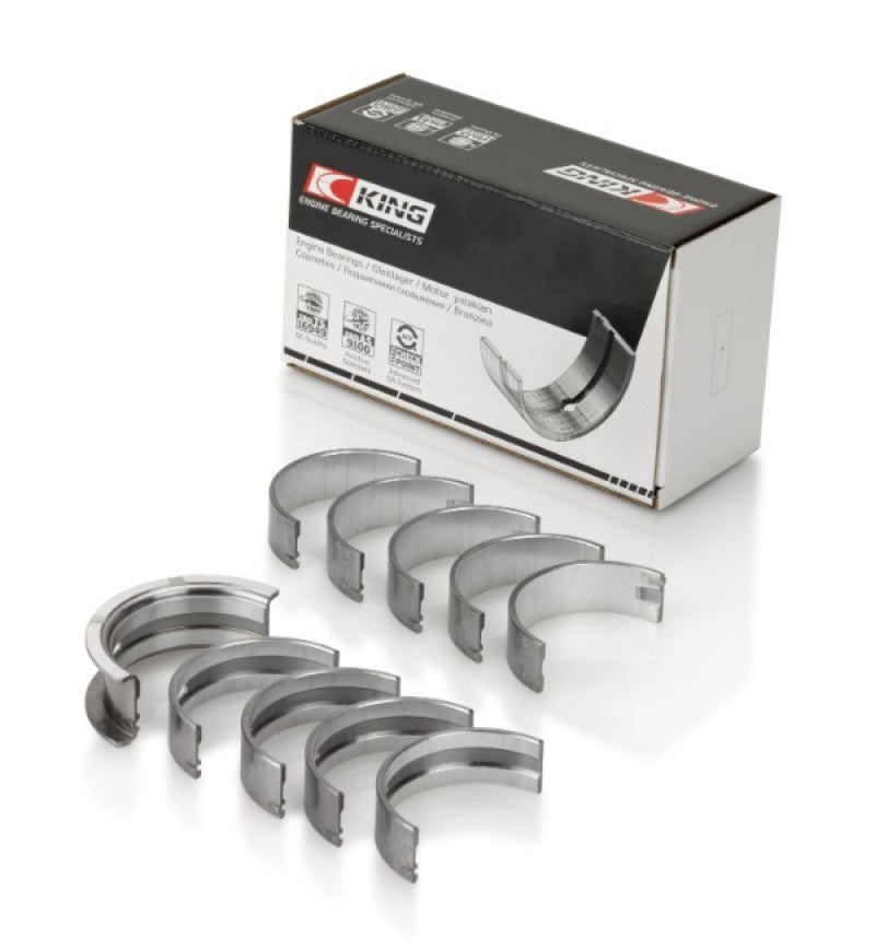 King 91-04 Nissan 146CI/2.4L KA24DE L4 / 89-97 146CI/2.4L KA24E L4 (Size +0.25) Main Bearing Set-Bearings-King Engine Bearings