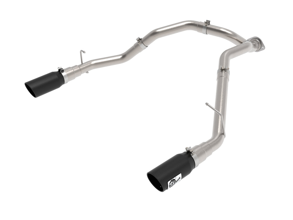 aFe aFe Large Bore-HD 3 IN 409 Stainless Steel DPF-Back Exhaust System w/Black Tip RAM 1500 20-21 V6-3.0