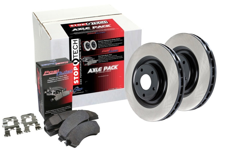 Centric OE Coated Front Brake Kit (2 Wheel)-Brake Pads - Performance-Stoptech