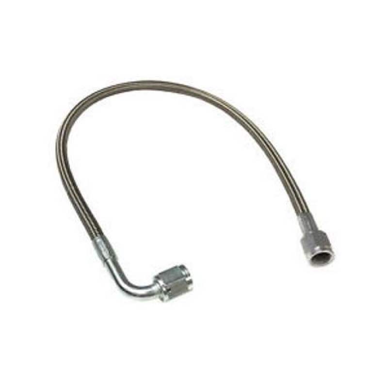 Fragola -4AN PFTE Hose Assembly Straight x 90 Degree 18in-Brake Line Kits-Fragola