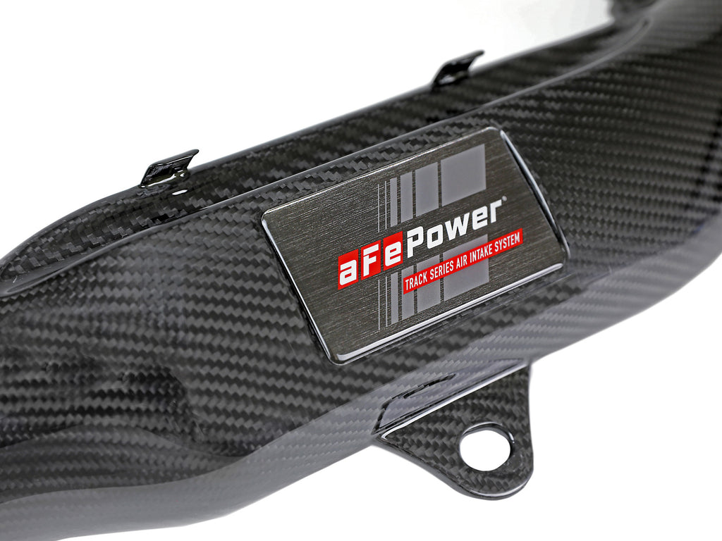 aFe aFe Track Series Stg 2 Carbon Fiber Intake w/Pro 5R Media 15-20 BMW M3/M4(F80/82/83) L6-3.0L(tt) S55