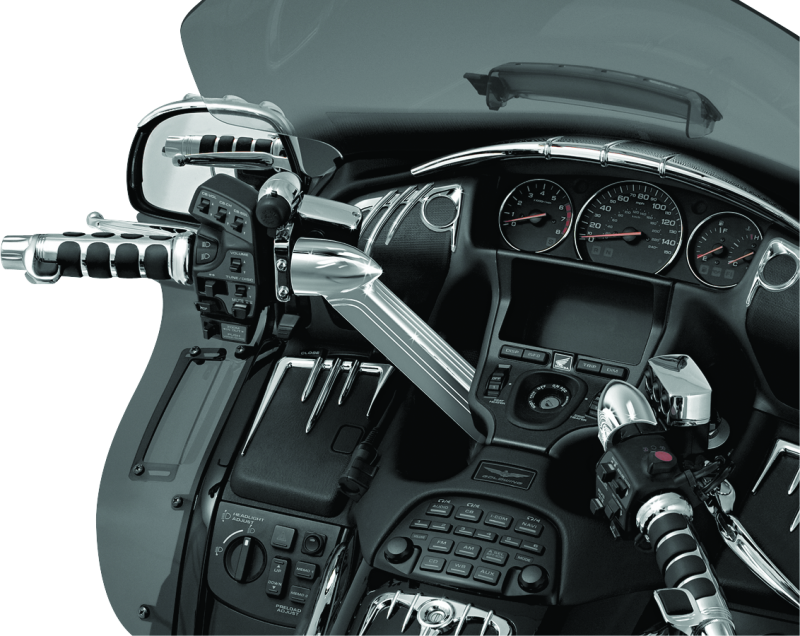 KUR3747-Kuryakyn Handlebar Top Cover 01-17 GL1800 Chrome-Handlebars-Kuryakyn