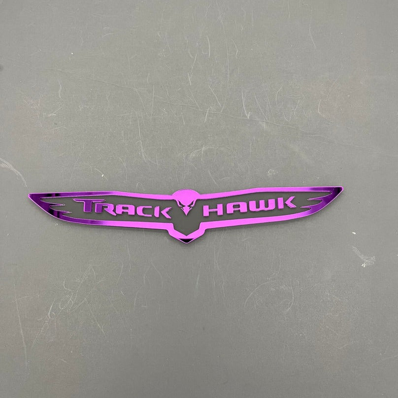 Trackhawk Trunk Badge / Emblem: 10" x 1.75"-Exterior Trim-Exotic Innovations