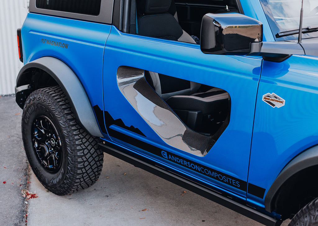 Installed on Ford Bronco 2DR, showcasing open-air off-road performance style