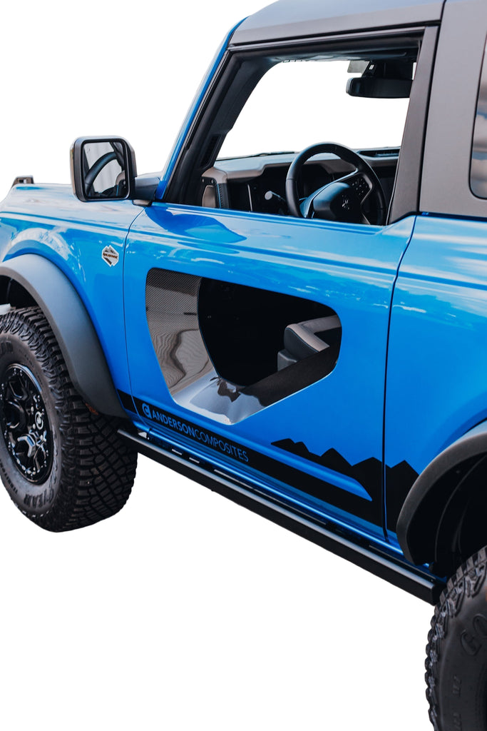 Installed on Ford Bronco 2DR, showcasing open-air off-road performance style