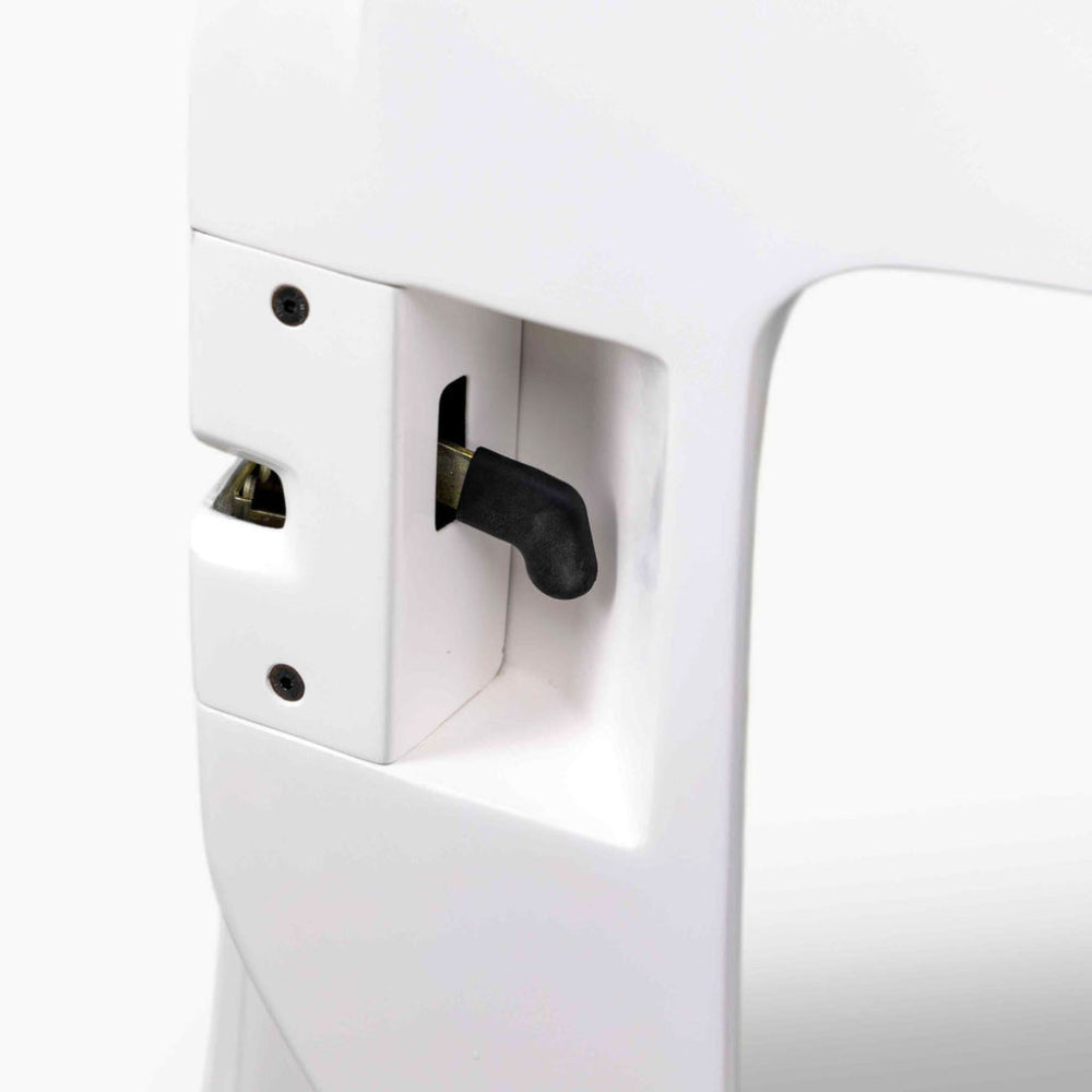 Angled view showing lightweight Halo configuration and mounting area