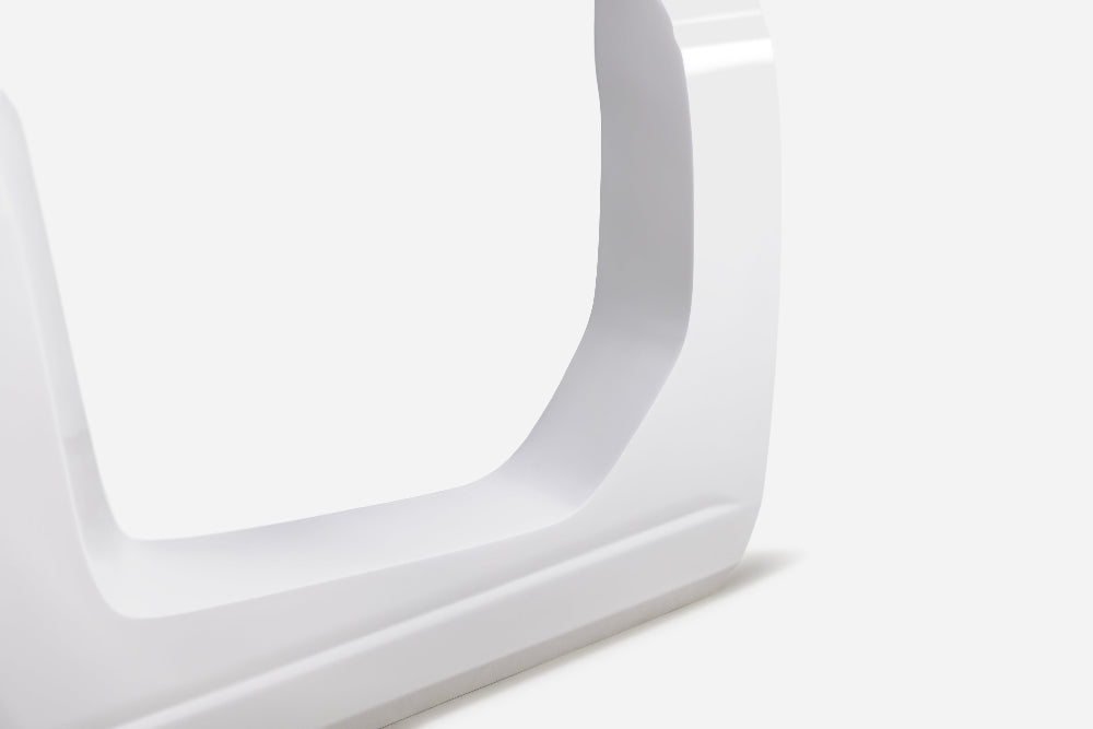 Side view highlighting door alignment and OE hinge compatibility