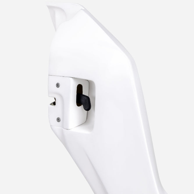 Close-up of handcrafted fiberglass weave and smooth gel coat finish