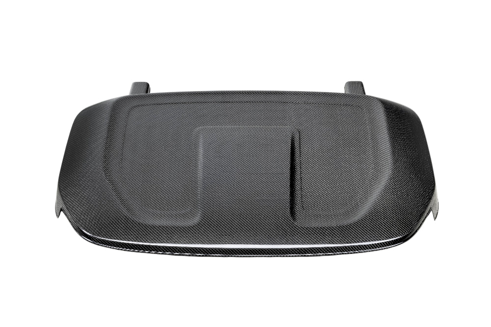 Side profile of Carbon Fiber Engine Cover for RAM TRX  