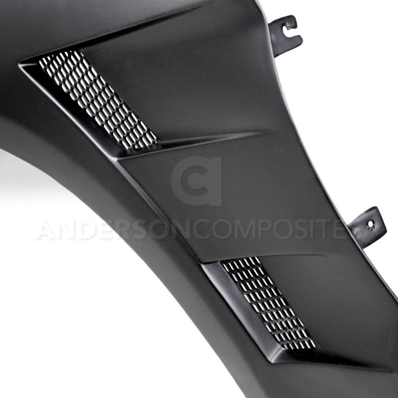 Anderson Composites 15-16 Ford Mustang Type-AT Fiberglass Fenders (0.4in Wider) Anderson Composites