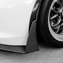 Load image into Gallery viewer, ANDAC-FL14CHC7-Z6XC-Anderson Composites 2014-2019 Chevrolet Corvette C7 Z06 Front Bumper Canards-Carbon Accessories-Anderson Composites