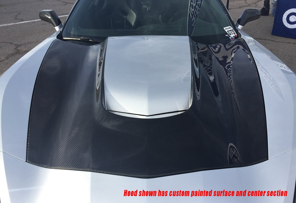 Anderson Composites 2014-2019 Chevy Corvette C7 Stingray Dry Carbon Fiber Hood Anderson Composites
