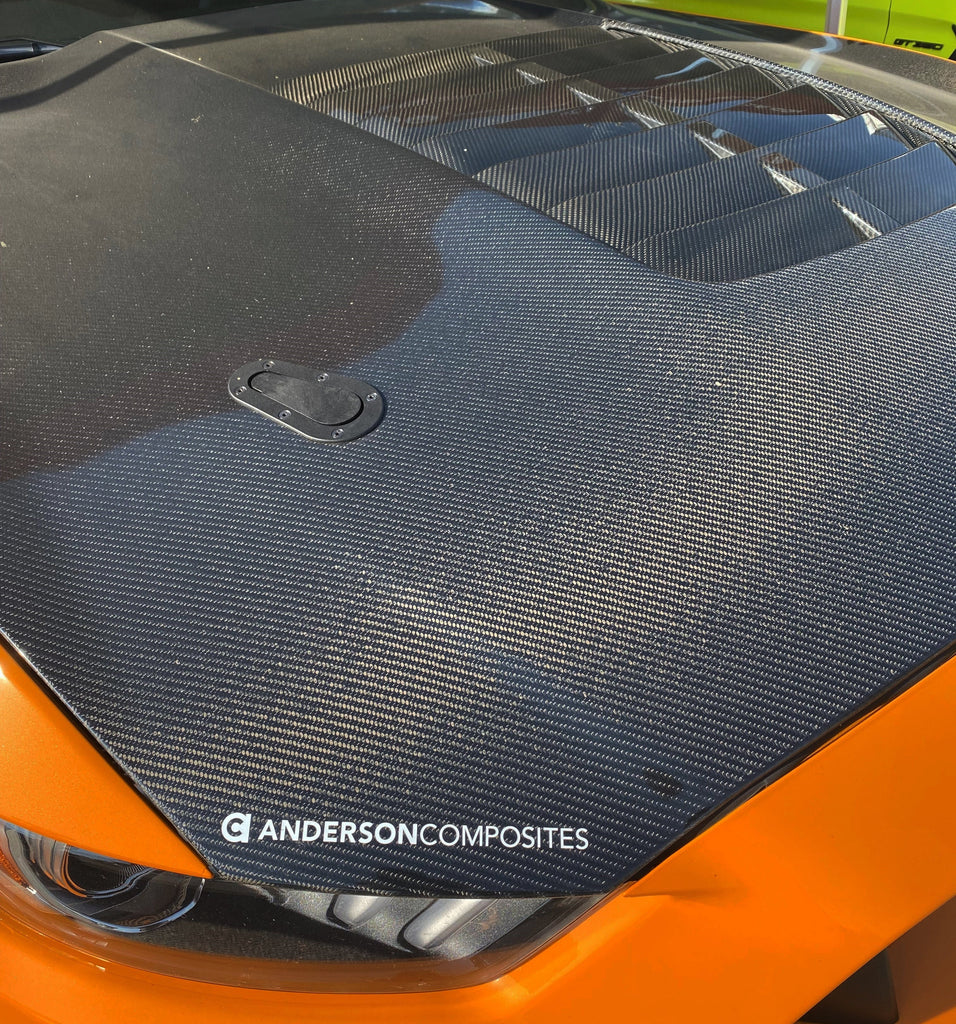 AC-HD15FDMU350-GT5-DS 2015-2020 Ford Mustang Shelby GT350/GT350R Type GT5 Double Sided Carbon Fiber Hood