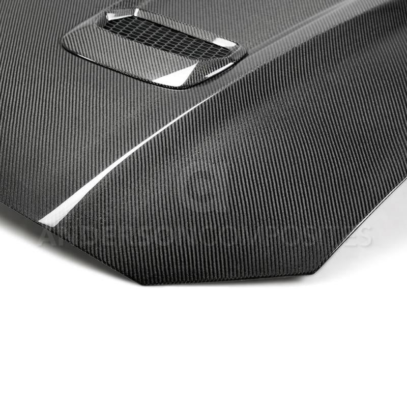 Anderson Composites 18-20 Ford Mustang Double Sided Type-OE Carbon Fiber Hood Anderson Composites
