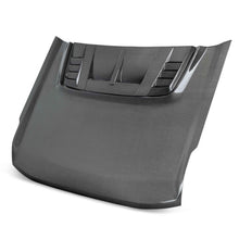 Load image into Gallery viewer, Front view of Anderson Composites Type-RT Carbon Fiber Hood for 2021-2023 Ford Bronco
