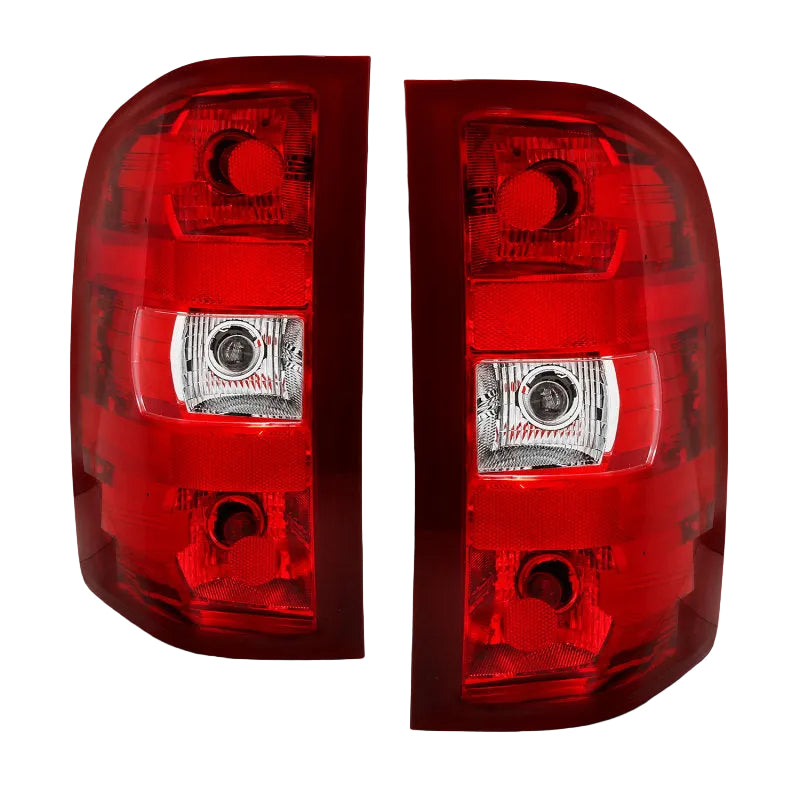 ANZO 311303 OE replacement taillight with red and clear lens for 2007-2013 Chevrolet Silverado main product view